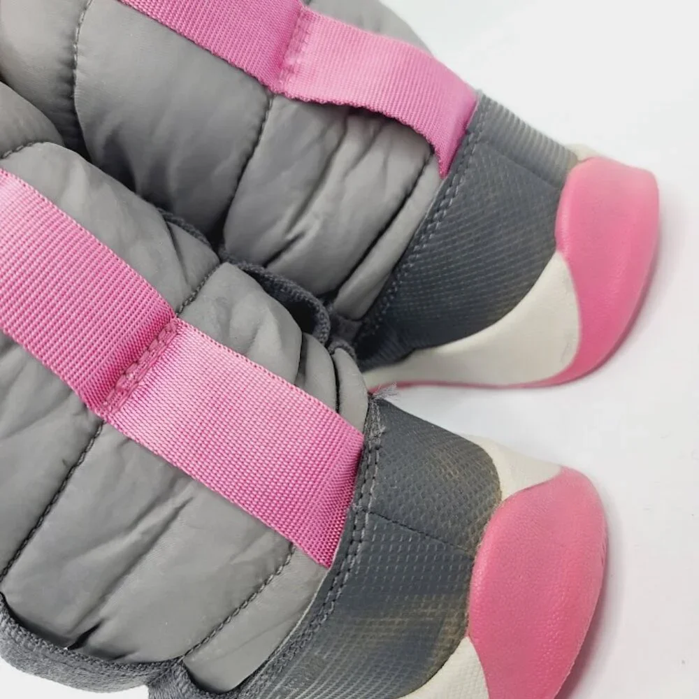 Sorel Girl's Gray‎ Pink Whitney II NY3873-052 Mid-Calf Winter Snow Boot Size 6